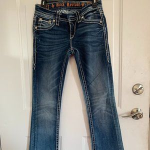 Rock Revival Jeans Size 26 Ladies Avery Straight Great Condition
